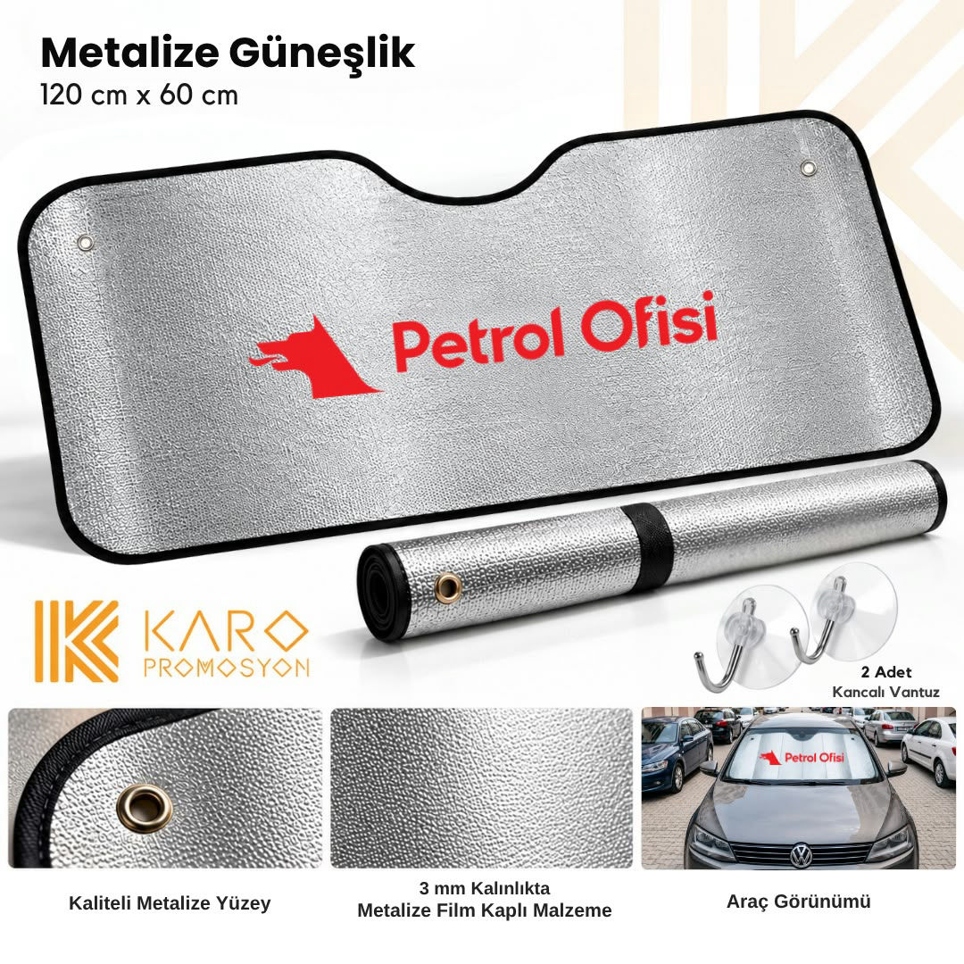 Metalize Oto Güneşlik